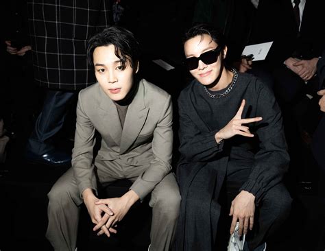 jhope dior fashion week|BTS's Jimin And J.